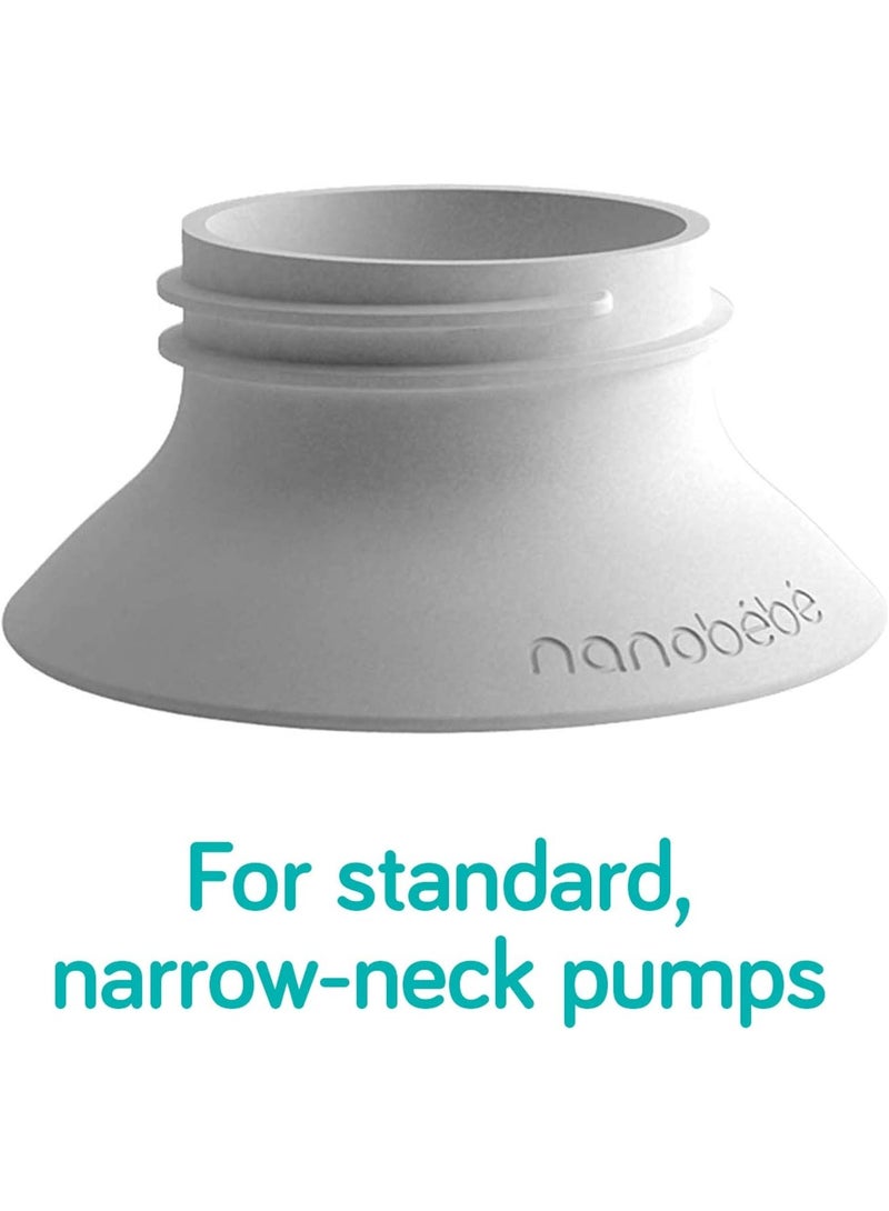 NANOBEBE Breast Pump Adapter Set BPA Free - Image 2
